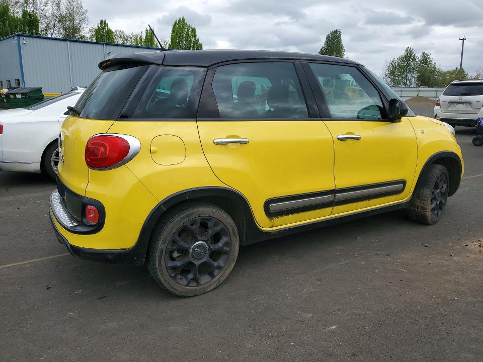 2015 Fiat 500 VIN ZFBCFADH5FZ031589 COPART salvage auction — VANDALISM, Or - Salvage Title Certificate, sold $875 on 2026-07-06 (photo 3)