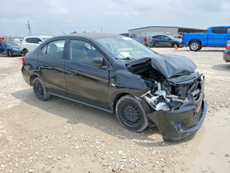 2020 Mitsubishi Mirage VIN ML32F3FJ5LHF11742 COPART salvage auction — FRONT END, Tx - Salvage Vehicle Title, sold $1,900 on 2026-07-21 (photo 4)