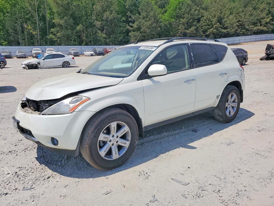 2007 Nissan Murano VIN JN8AZ08T07W506903 COPART salvage auction — FRONT END, GA - CERT OF TITLE-SALVAGE, sold $600 on 2026-07-22 (photo 1)