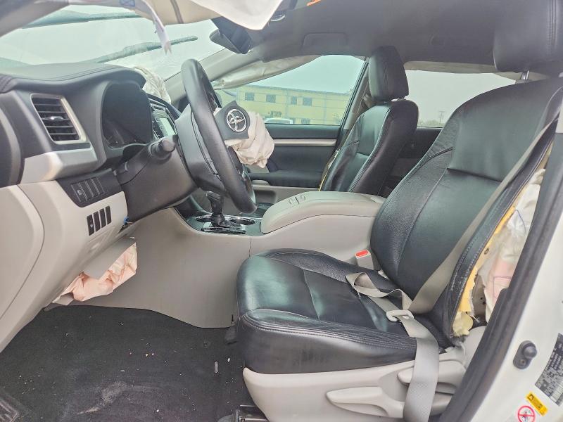 2019 Toyota Highlander VIN 5TDZZRFH0KS365986 COPART salvage auction — FRONT END, Tx - Salvage Vehicle Title, sold $3,650 on 2026-07-13 (photo 7)