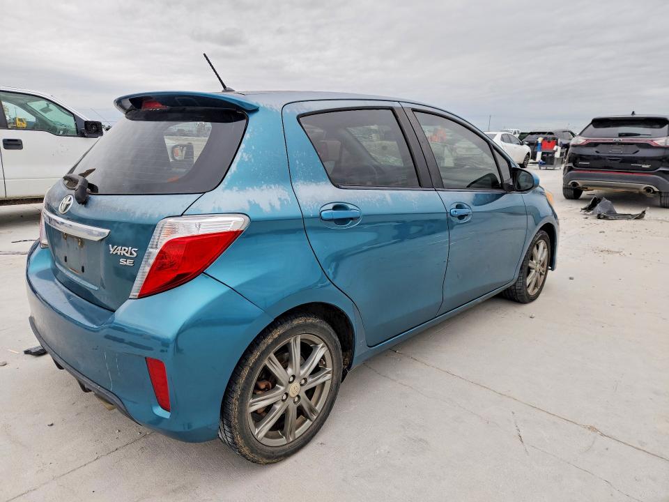 2013 Toyota Yaris VIN JTDKTUD33DD555230 COPART salvage auction — HAIL, Tx - Certificate Of Title, sold $2,600 on 2026-07-24 (photo 3)