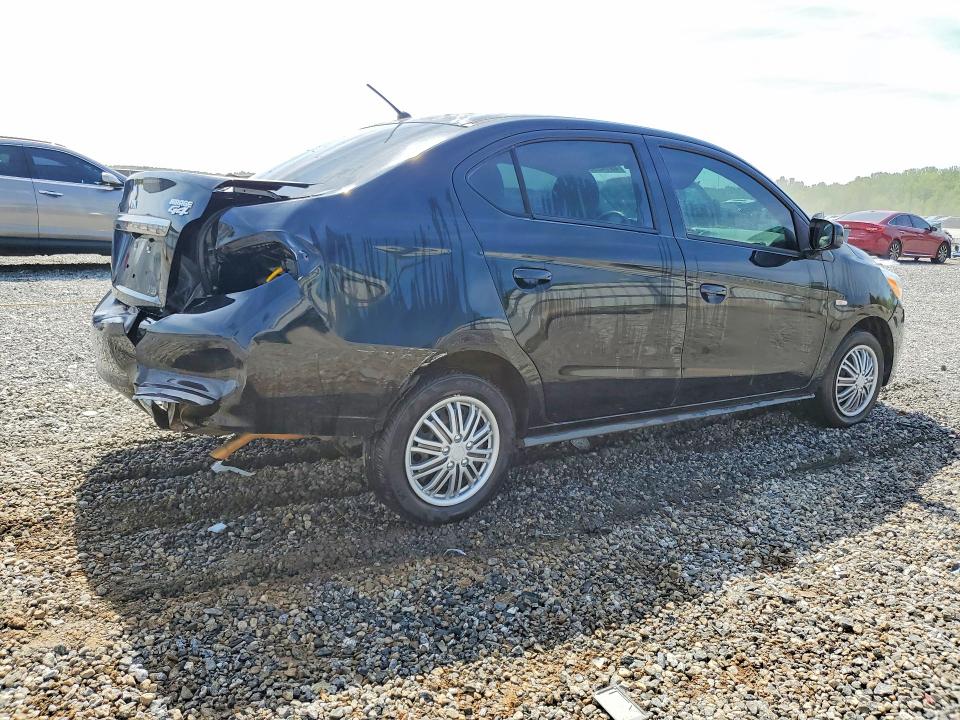 2019 Mitsubishi Mirage VIN ML32F3FJ9KHF11306 COPART salvage auction — REAR END, Sc - Cert Of Title-Salvage, sold $1,700 on 2026-07-20 (photo 3)