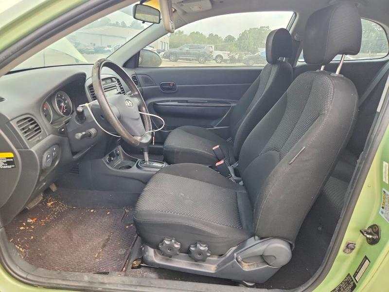 2007 Hyundai Accent VIN KMHCN36C37U008559 COPART salvage auction — MECHANICAL, Fl - Certificate Of Title, sold $250 on 2026-07-20 (photo 7)