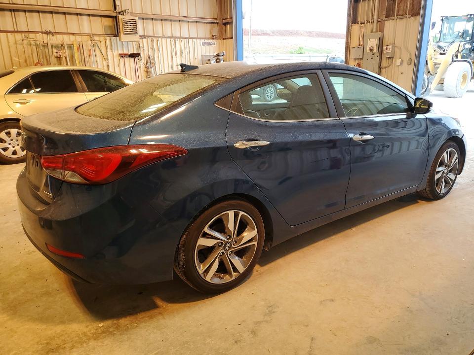 2015 Hyundai VIN KMHDH4AE0FU252212 COPART salvage auction — WATER/FLOOD, TX, sold $150 on 2026-07-24 (photo 3)