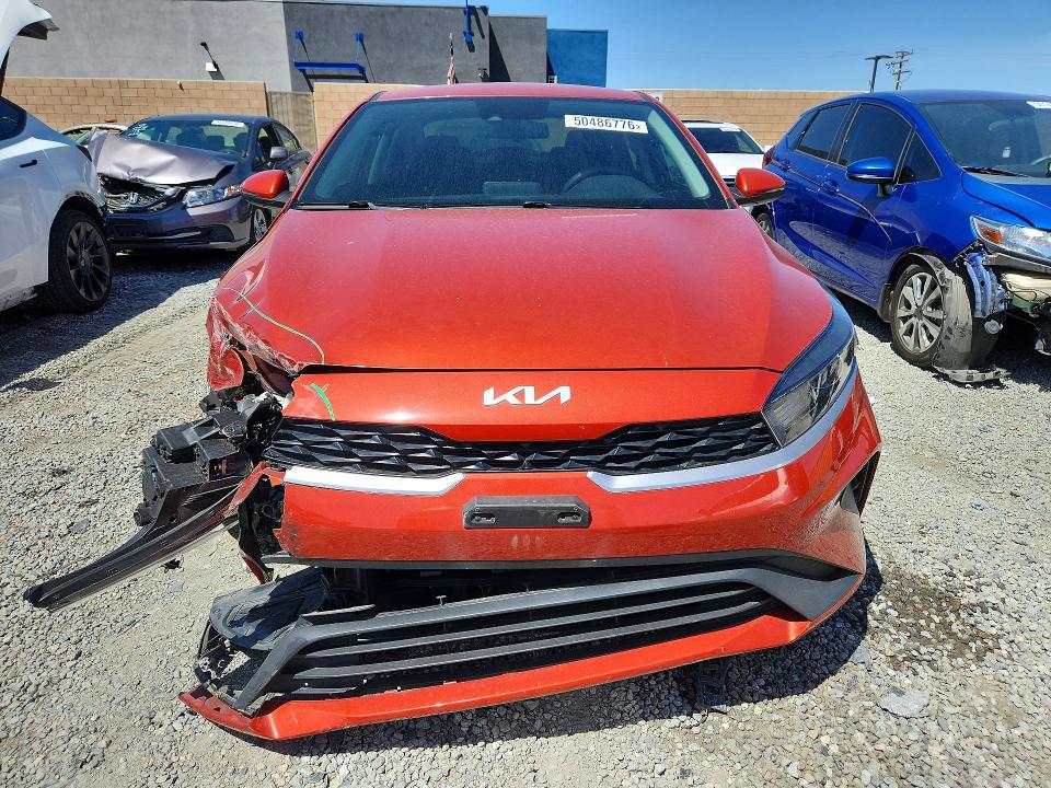 2023 Kia Forte VIN 3KPF24AD6PE679934 COPART salvage auction — FRONT END, Ca - Salvage Certificate, sold $3,000 on 2026-07-22 (photo 5)