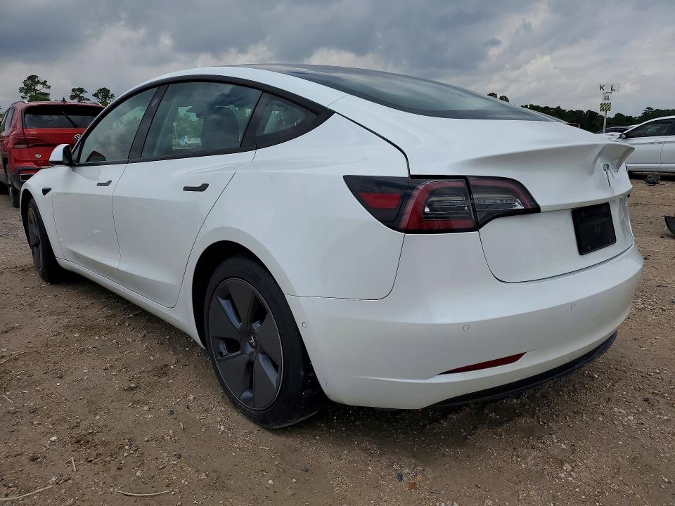 2021 Tesla Model 3 VIN 5YJ3E1EA5MF054164 COPART salvage auction — REAR END, Tx - Salvage Vehicle Title, sold $6,700 on 2026-07-17 (photo 2)