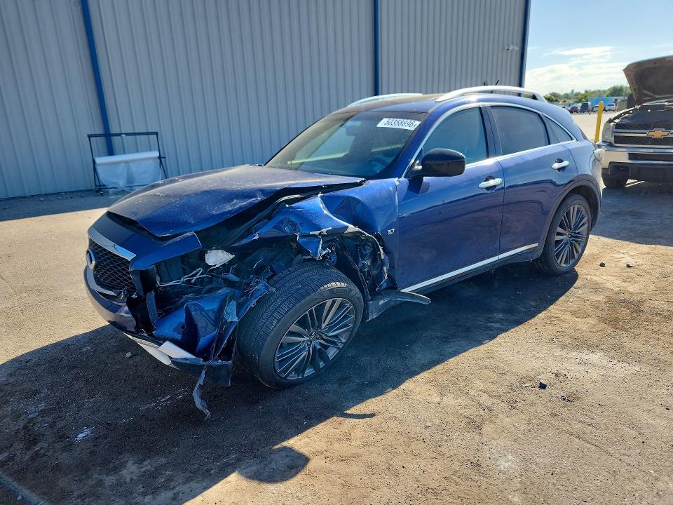 2017 Infiniti Qx70 VIN JN8CS1MU7HM140761 COPART salvage auction — FRONT END, Fl - Cert Of Title Slvg Rebuildable, sold $625 on 2026-07-08 (photo 1)