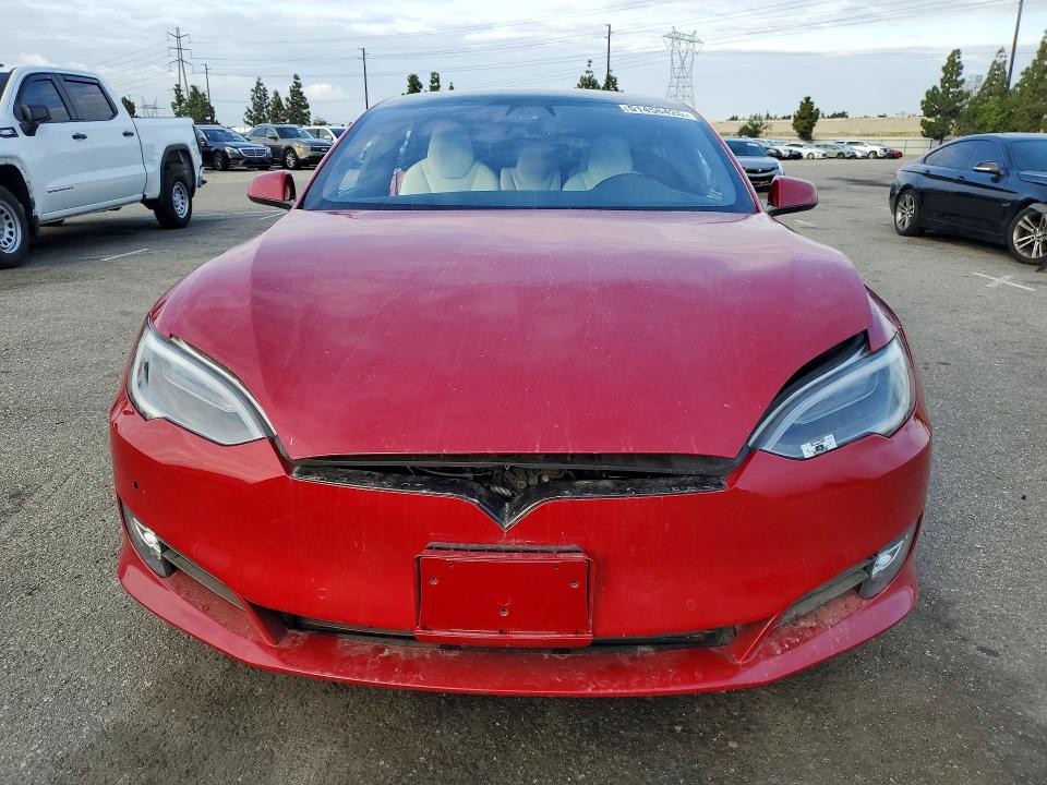2018 Tesla Model s VIN 5YJSA1E24JF270390 COPART salvage auction — SIDE, Salvage Title, sold $2,700 on 2026-07-21 (photo 5)