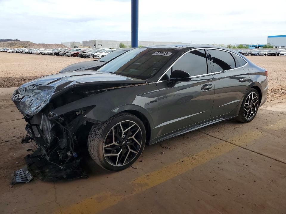 2021 Hyundai Sonata VIN 5NPEK4JC5MH105867 COPART salvage auction — FRONT END, AZ, sold $4,250 on 2026-07-16 (photo 1)