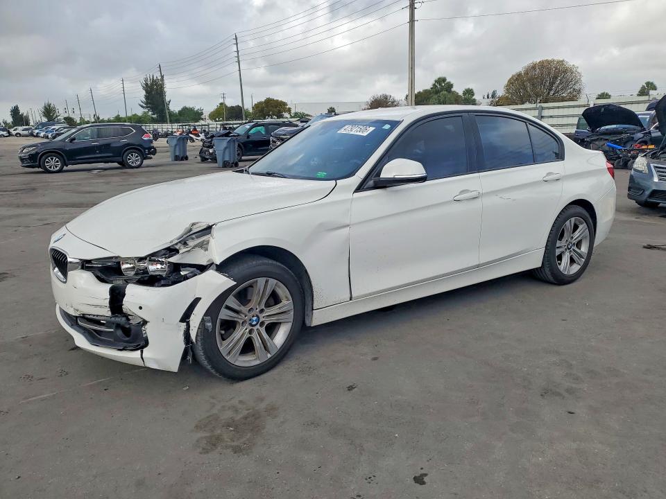 2016 BMW 3er VIN WBA8E9C52GK643526 COPART salvage auction — FRONT END, Salvage Title, sold $2,200 on 2026-08-17 (photo 1)