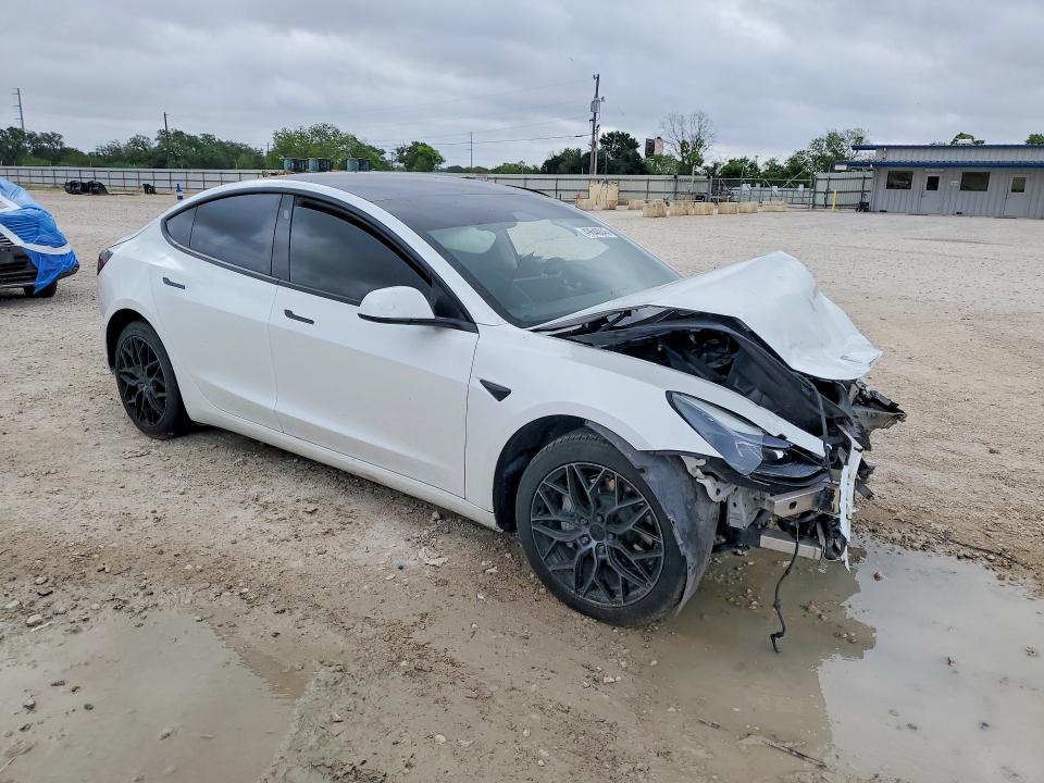 2023 Tesla Model 3 VIN 5YJ3E1EA8PF553593 COPART salvage auction — FRONT END, Tx - Salvage Vehicle Title, sold $3,800 on 2026-07-09 (photo 4)