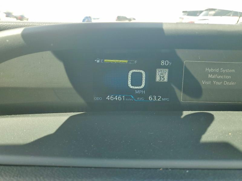 2021 Toyota Prius VIN JTDKAMFU5M3139715 COPART salvage auction — FRONT END, Id - Salvage Certificate Of Title, sold $4,650 on 2026-07-09 (photo 9)
