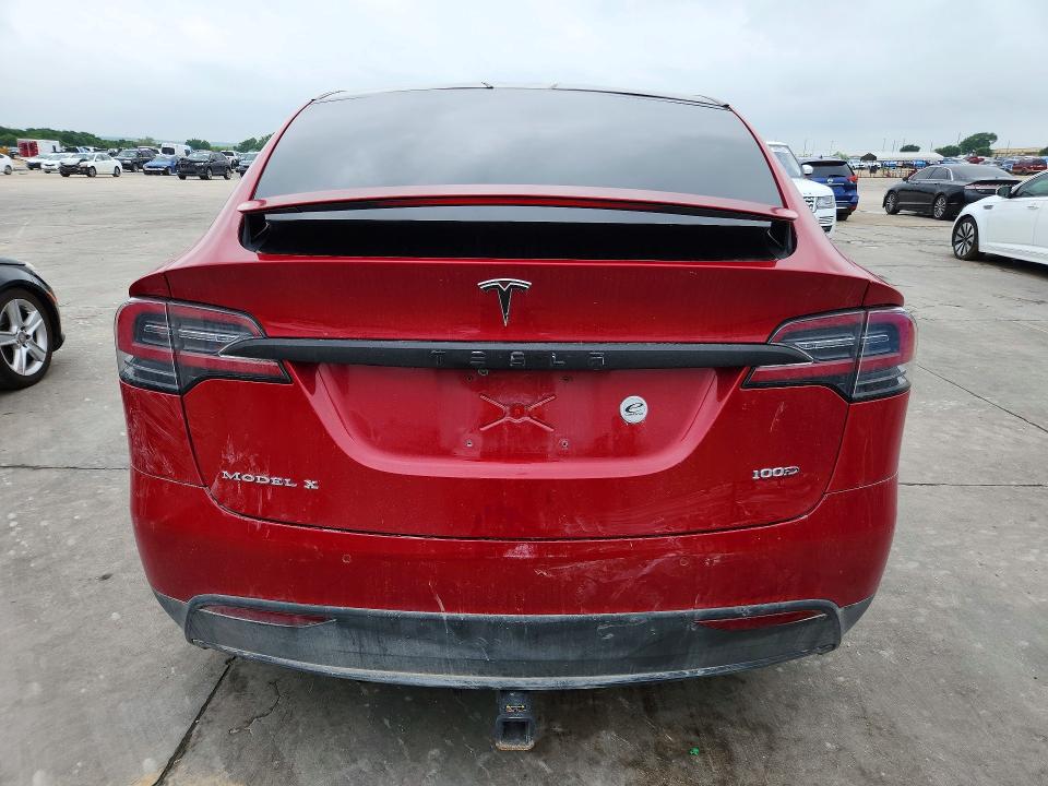 2017 Tesla Model x VIN 5YJXCDE28HF060211 COPART salvage auction — HAIL, Tx - Certificate Of Title, sold $12,100 on 2026-07-09 (photo 6)