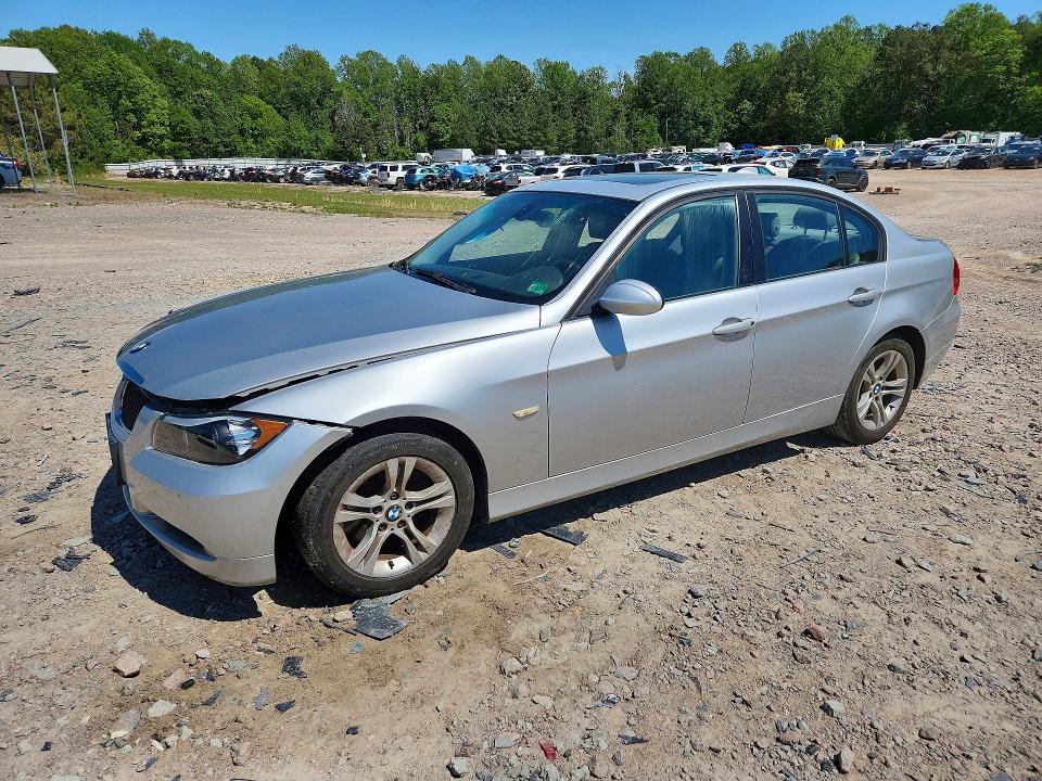 2008 BMW 3er VIN WBAVC53578FZ85114 COPART salvage auction — FRONT END, Va - Cert Of Title - Salvage, sold $300 on 2026-08-03 (photo 1)