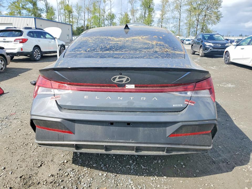 2025 Hyundai Elantra VIN KMHLM4DJ9SU130149 COPART salvage auction — FRONT END, Ca - Salvage Certificate, sold $7,200 on 2026-07-20 (photo 6)