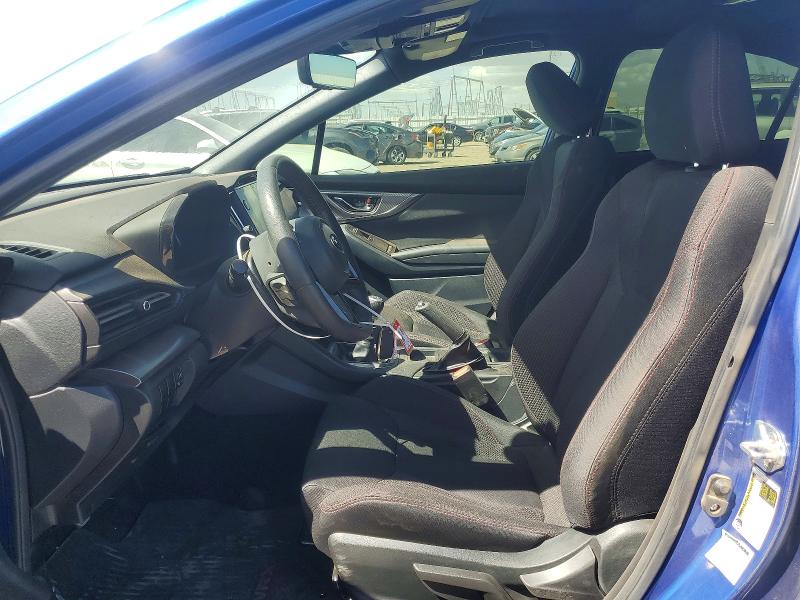 2024 Subaru Wrx VIN JF1VBAH65R9800547 COPART salvage auction — FRONT END, Ca - Salvage Certificate, sold $8,100 on 2026-07-06 (photo 7)