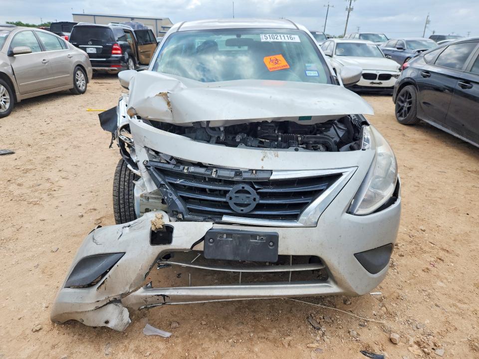2019 Nissan Versa VIN 3N1CN7AP7KL874907 COPART salvage auction — FRONT END, Tx - Salvage Vehicle Title, sold $200 on 2026-07-23 (photo 5)