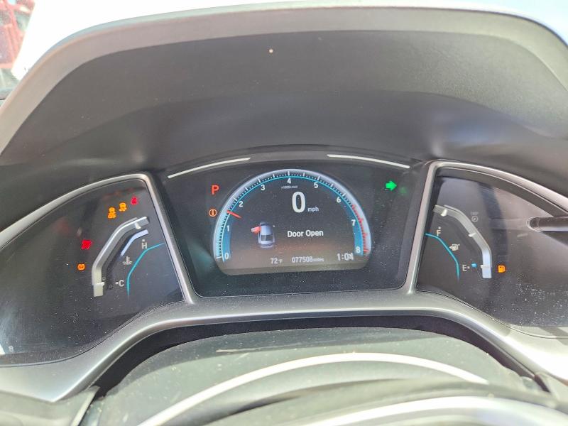 2018 Honda Civic VIN JHMFC1F72JX037747 COPART salvage auction — VANDALISM, Ca - Salvage Certificate, sold $9,100 on 2026-07-15 (photo 9)