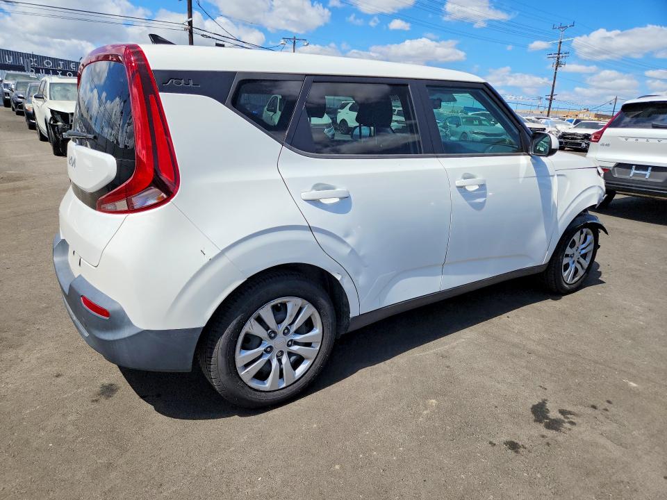 2022 Kia Soul VIN KNDJ23AU2N7172756 COPART salvage auction — FRONT END, Ca - Salvage Certificate, sold $2,650 on 2026-07-08 (photo 3)