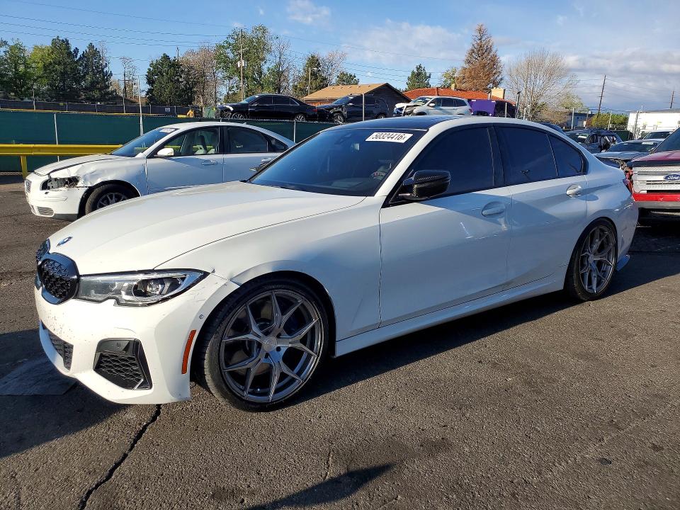 2020 BMW M3 VIN WBA5U9C01LFH59462 — COPART salvage auction photo