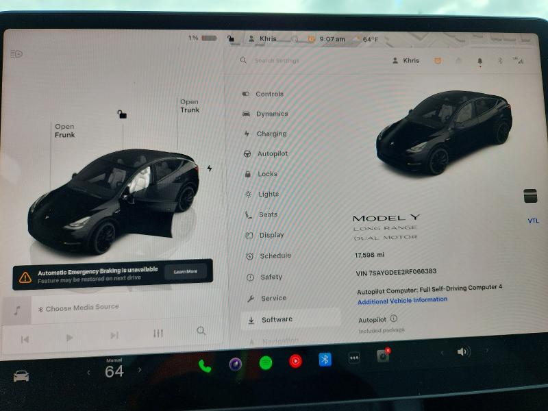 2024 Tesla Model y VIN 7SAYGDEE2RF066383 COPART salvage auction — FRONT END, Ca - Salvage Certificate, sold $14,900 on 2026-07-28 (photo 9)