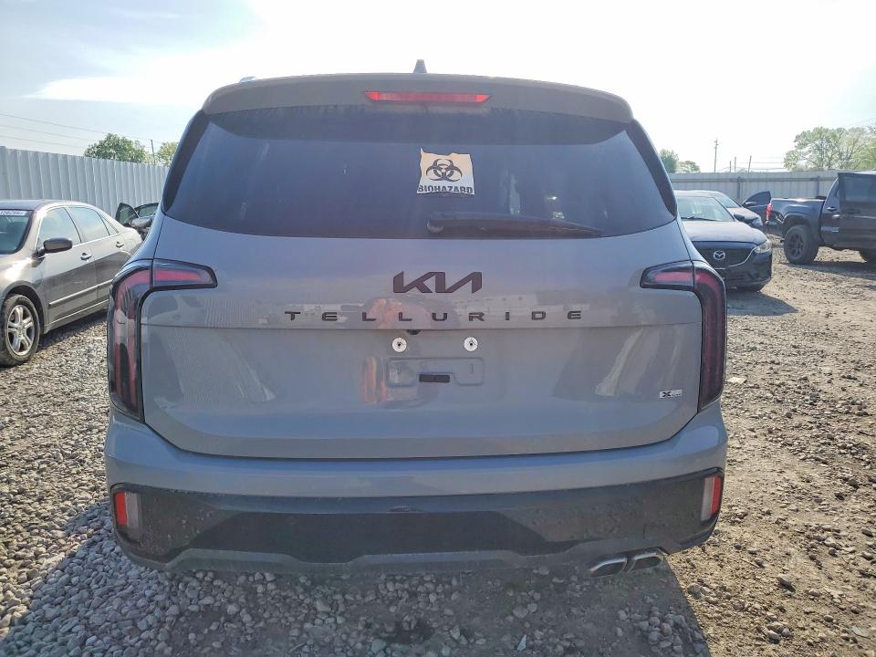 2025 Kia Telluride VIN 5XYP3DGCXSG599323 COPART salvage auction — FRONT END, Oh - Certificate Of Title, sold $8,200 on 2026-07-09 (photo 6)