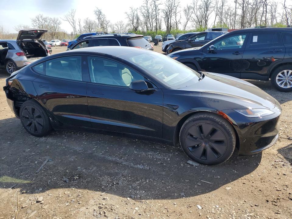 2025 Tesla Model 3 VIN 5YJ3E1EA4SF069297 COPART salvage auction — REAR END, Md - Cert Of Salvage < 75% Damage, sold $2,900 on 2026-07-23 (photo 4)