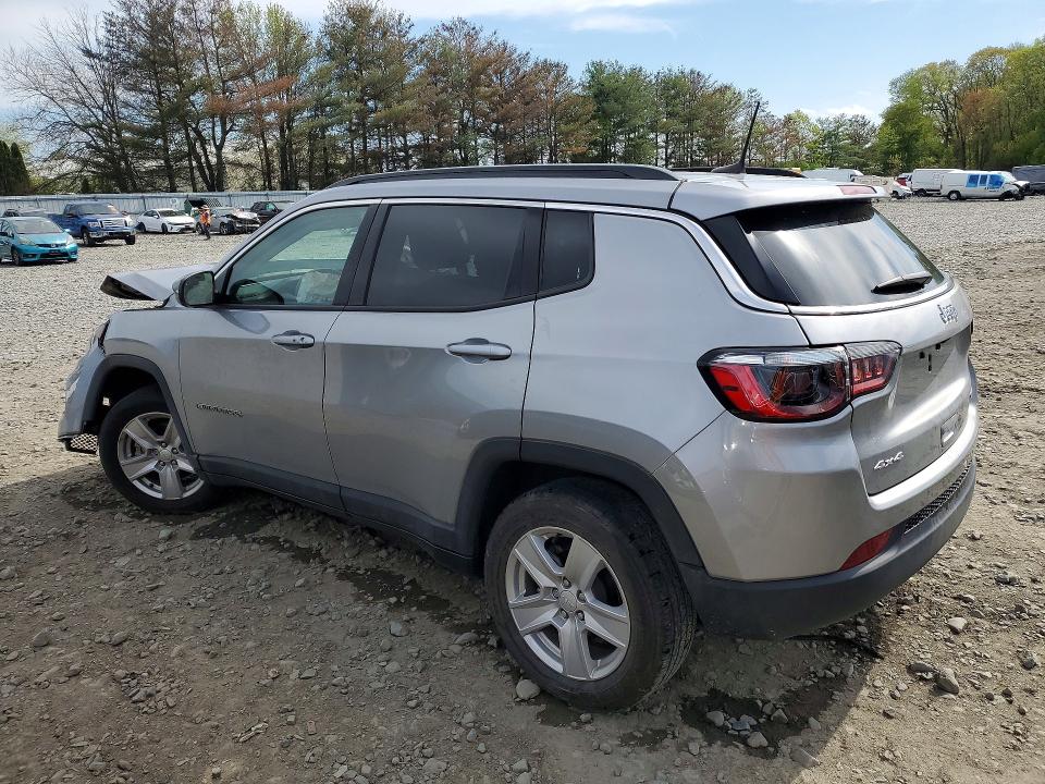 2022 Jeep Compass VIN 3C4NJDBB6NT233058 COPART salvage auction — FRONT END, Nj - Cert Of Title-Salvage, sold $1,900 on 2026-07-28 (photo 2)