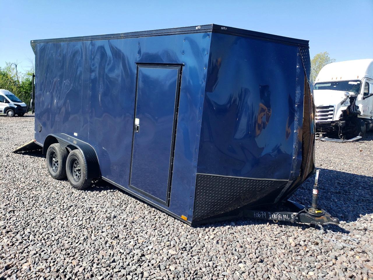 2026 Quality Cargo 16' Cargo VIN 50ZBE1169TN070679 COPART salvage auction — Front End, IN - CERT OF TITLE-SALVAGE TITLE, sold $1,450 on 2026-07-09 (photo 1)