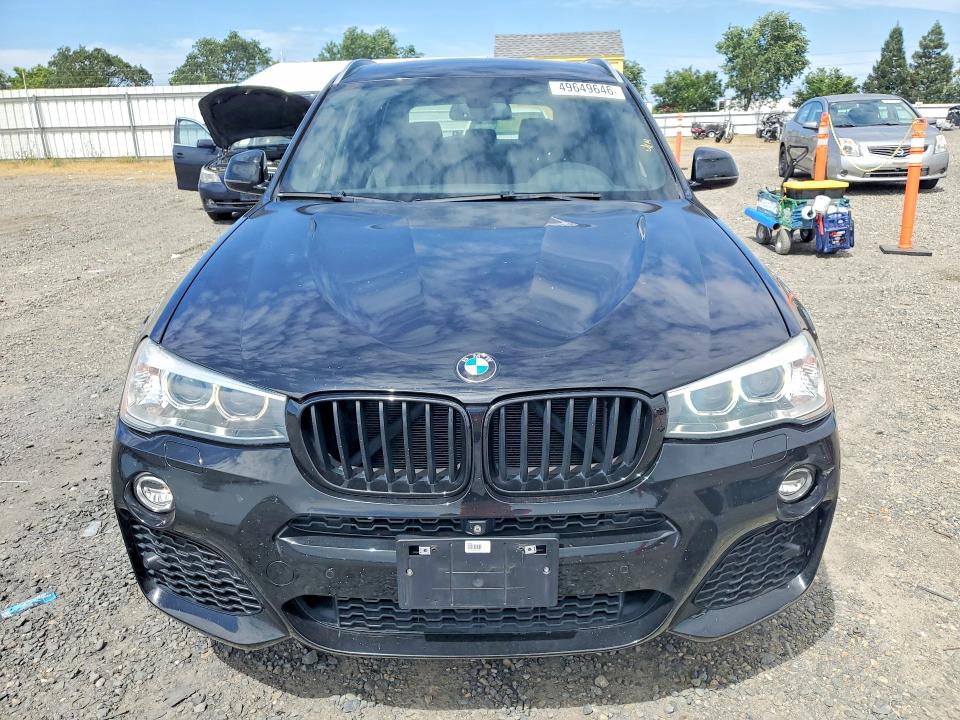 2016 BMW X3 VIN 5UXWX7C50G0S15876 COPART salvage auction — REAR END, Ca - Salvage Certificate, sold $4,900 on 2026-07-02 (photo 5)