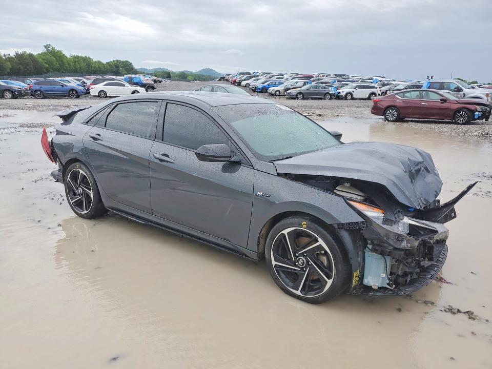 2023 Hyundai Elantra VIN KMHLR4AF0PU608922 COPART salvage auction — FRONT END, Tn - Salvage Certificate, sold $2,050 on 2026-07-28 (photo 4)