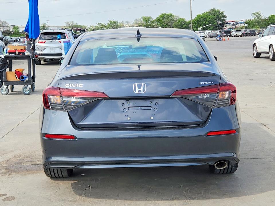 2025 Honda Civic VIN 2HGFE2F51SH576626 COPART salvage auction — FRONT END, Tx - Certificate Of Title, sold $8,100 on 2026-07-02 (photo 6)