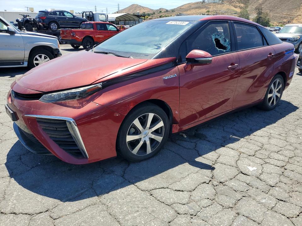 2019 Toyota Mirai VIN JTDBVRBD5KA005688 COPART salvage auction — VANDALISM, Ca - Dis/Dlr/Exp Only Clean Title, sold $950 on 2026-07-30 (photo 1)