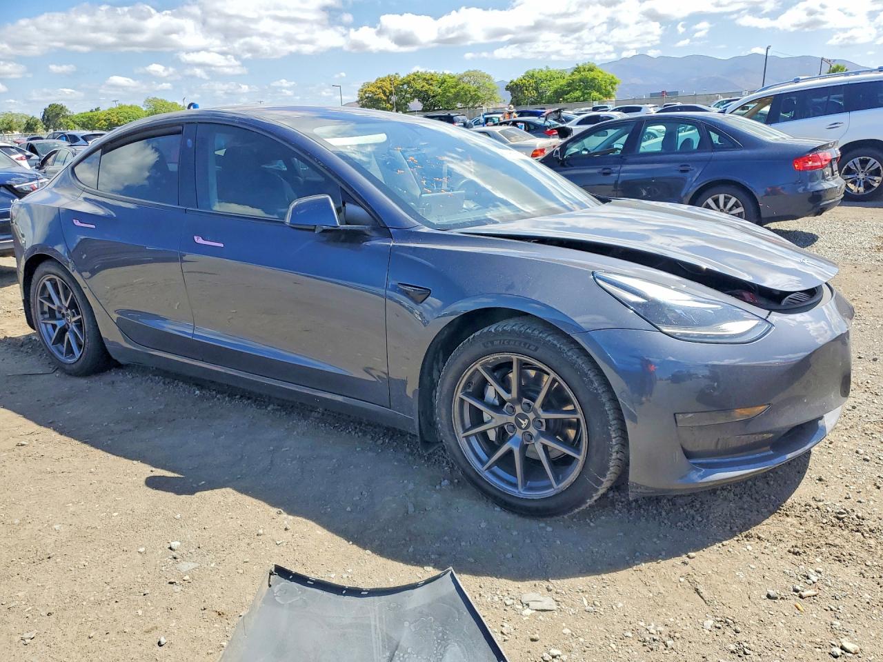 2021 Tesla Model 3 VIN 5YJ3E1EA4MF867513 COPART salvage auction — Front End, CA - SALVAGE CERTIFICATE, sold $3,150 on 2026-07-10 (photo 4)