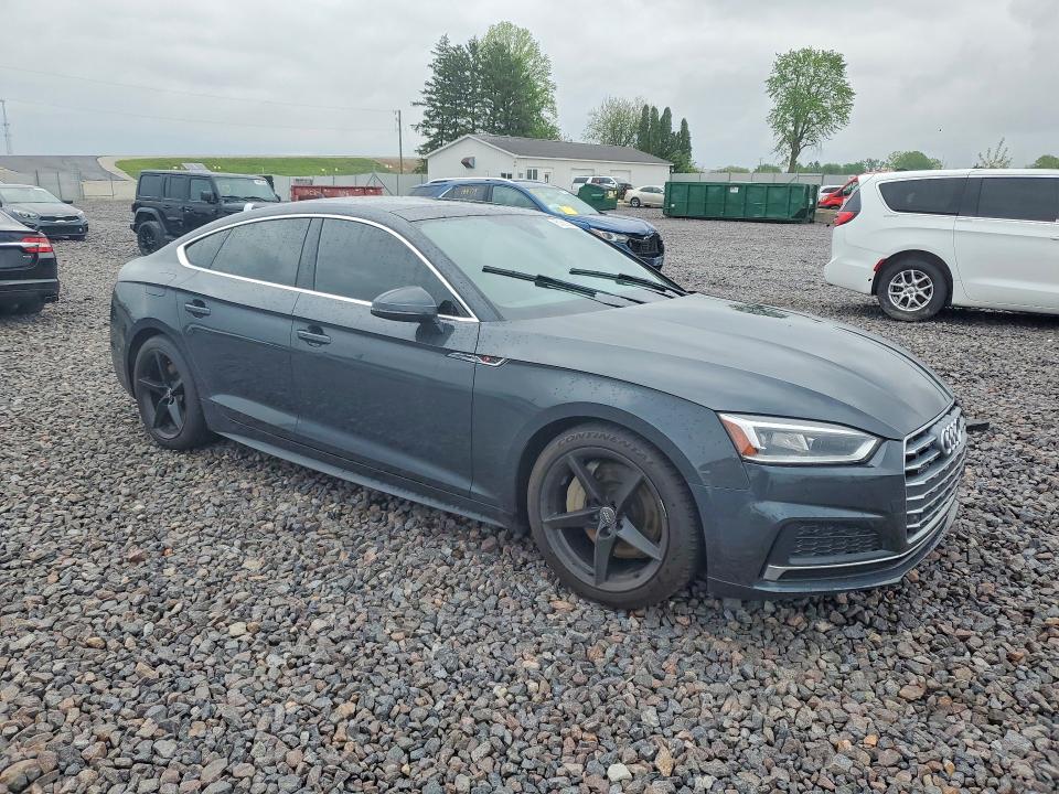 2019 Audi A5 VIN WAUENCF50KA025048 COPART salvage auction — REAR END, In - Cert Of Title-Salvage Title, sold $11,000 on 2026-07-21 (photo 4)