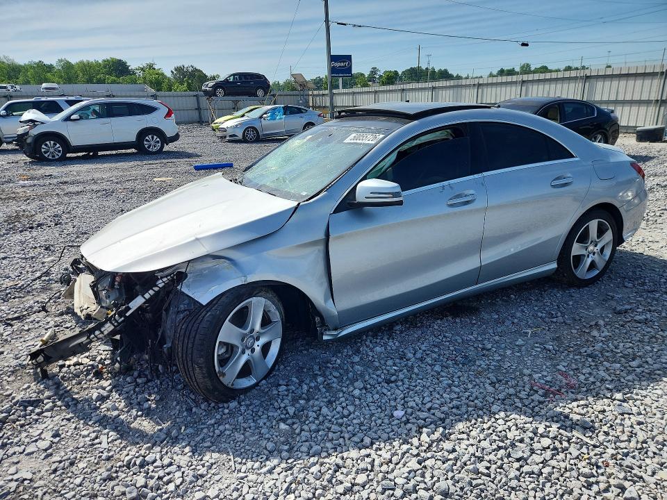 2015 Mercedes-benz VIN WDDSJ4GB9FN217830 COPART salvage auction — FRONT END, Salvage Title, sold $350 on 2026-07-14 (photo 1)