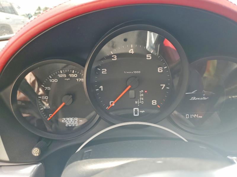 2017 Porsche Boxster VIN WP0CA2A88HS220979 COPART salvage auction — FRONT END, Fl - Cert Of Title Slvg Rebuildable, sold $15,900 on 2026-07-24 (photo 9)