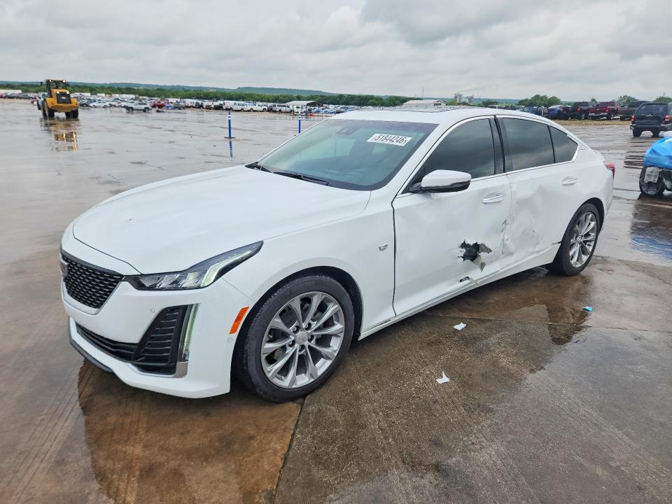 2024 Cadillac Ct5 VIN 1G6DN5RK9R0118679 COPART salvage auction — SIDE, Tx - Salvage Vehicle Title, sold $18,900 on 2026-07-09 (photo 1)