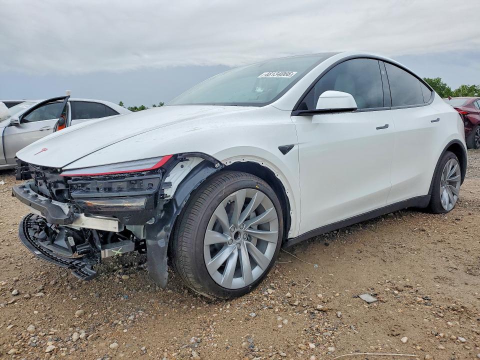 2026 Tesla Model y VIN 7SAYGDED8TA491988 COPART salvage auction — FRONT END, Tx - Salvage Vehicle Title, sold $24,500 on 2026-07-10 (photo 1)