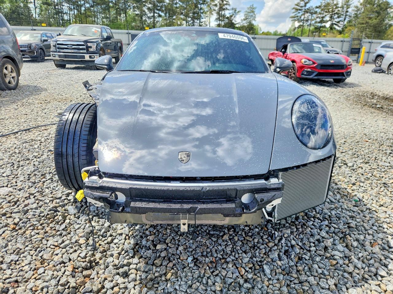 2025 Porsche 911 VIN WP0AH2A9XSS230075 COPART salvage auction — Front End, GA - CERT OF TITLE-SALVAGE, sold $92,500 on 2026-08-04 (photo 5)