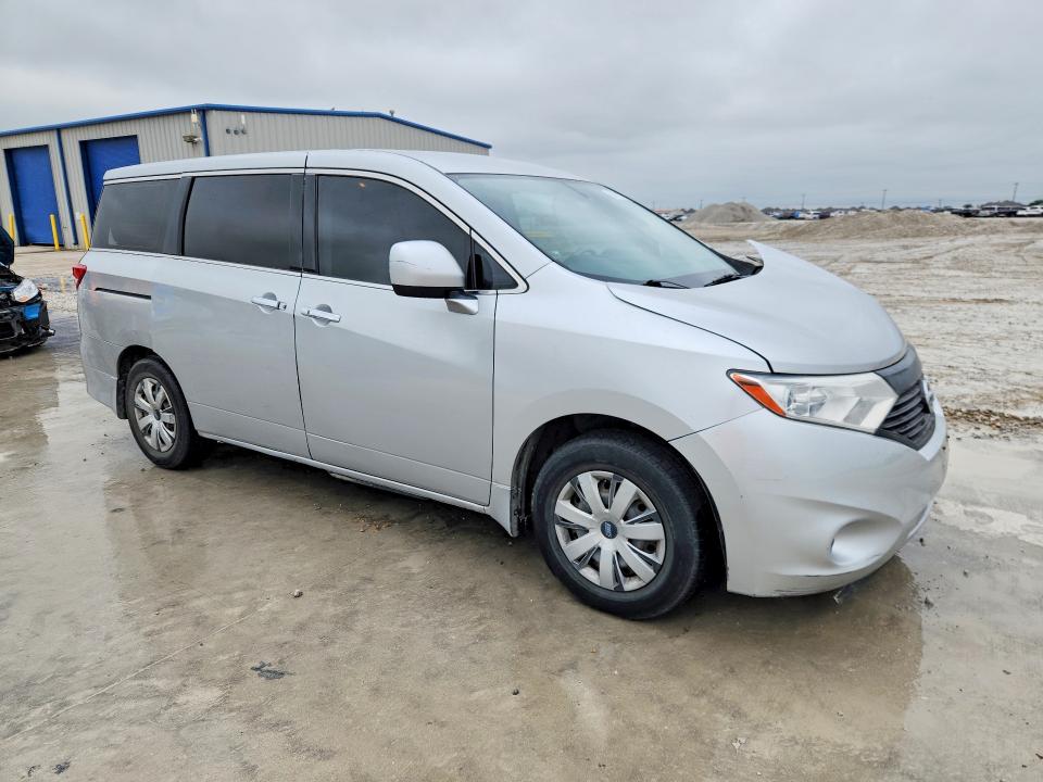 2014 Nissan Quest VIN JN8AE2KP7E9105377 COPART salvage auction — FRONT END, TX - CERTIFICATE OF TITLE, sold $525 on 2026-07-24 (photo 4)