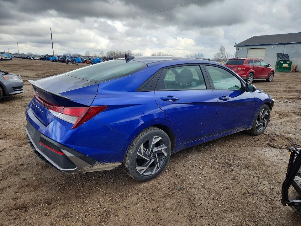 2025 Hyundai Elantra VIN KMHLM4DG4SU001532 COPART salvage auction — FRONT END, Mi - Certificate Of Title, sold $750 on 2026-07-22 (photo 3)