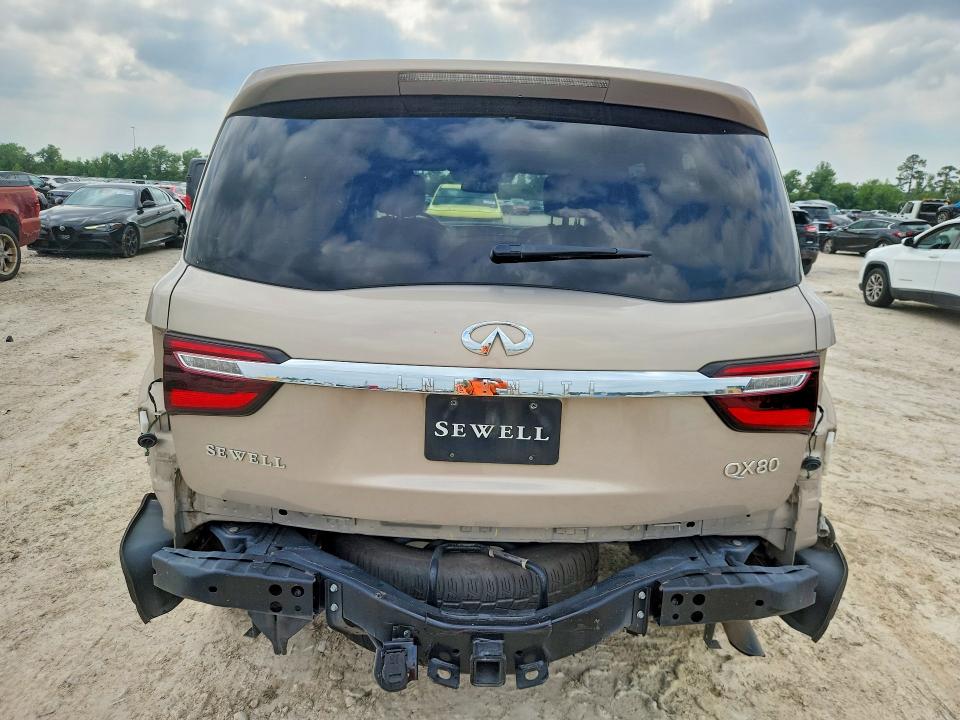 2019 Infiniti Qx80 VIN JN8AZ2NE5K9225267 COPART salvage auction — FRONT END, Tx - Salvage Vehicle Title, sold $7,200 on 2026-07-10 (photo 6)