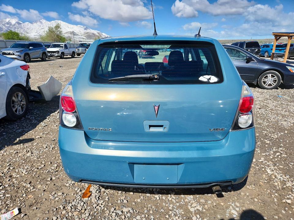 2009 Pontiac Vibe VIN 5Y2SP670X9Z457422 COPART salvage auction — FRONT END, Ut - Salvage Certificate, sold $350 on 2026-07-07 (photo 6)