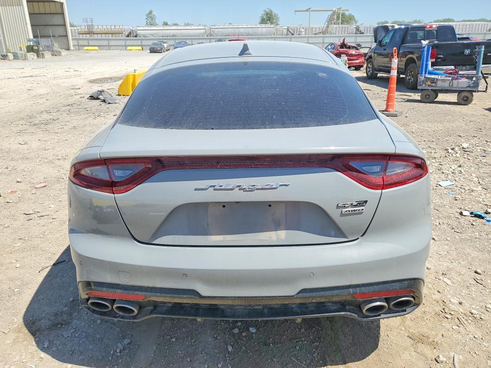 2021 Kia Stinger VIN KNAE15LA6M6094986 COPART salvage auction — FRONT END, Mo - Salvage Certificate Of Title, sold $3,100 on 2026-07-21 (photo 6)
