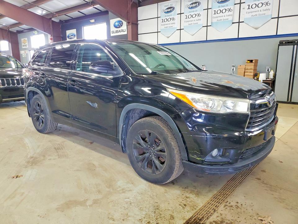 2014 Toyota Highlander VIN 5TDBKRFH8ES023860 COPART salvage auction — FRONT END, Nj - Certificate Of Title (P), sold $6,700 on 2026-07-20 (photo 4)