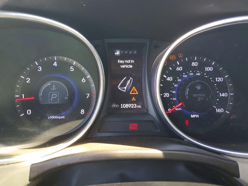2013 Hyundai Santa fe VIN 5XYZU3LB6DG015662 COPART salvage auction — SIDE, Hi - Certificate Of Salvage, sold $300 on 2026-07-13 (photo 9)