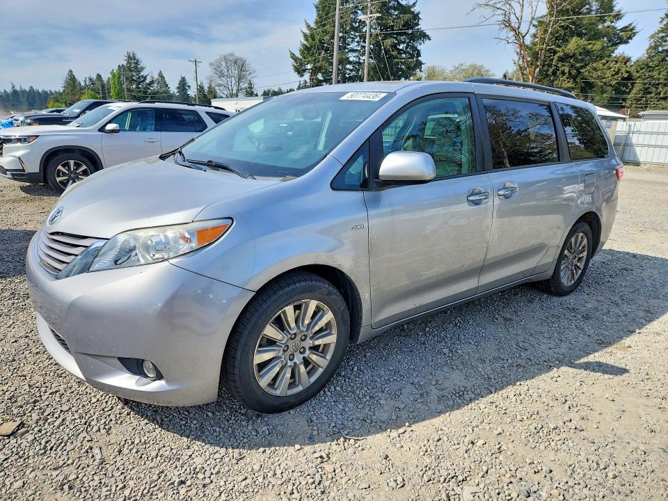 2017 Toyota VIN 5TDDZ3DC6HS181336 COPART salvage auction — SIDE, Wa - Bill Of Sale, sold $6,800 on 2026-07-02 (photo 1)