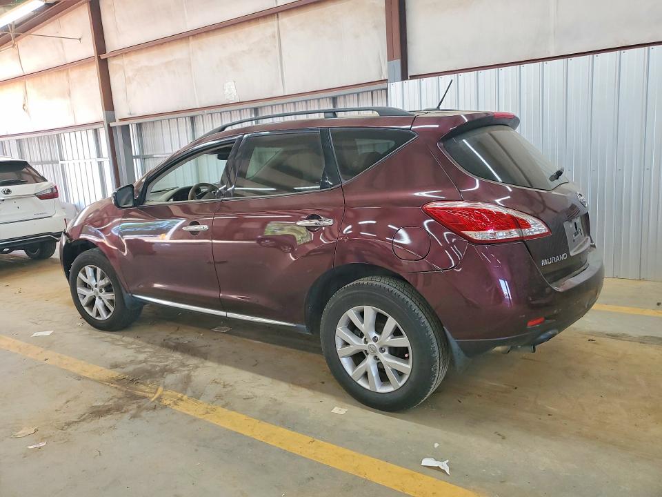 2014 Nissan Murano VIN JN8AZ1MU3EW412810 COPART salvage auction — FRONT END, Nc - Salvage Certificate Of Title, sold $375 on 2026-07-08 (photo 2)