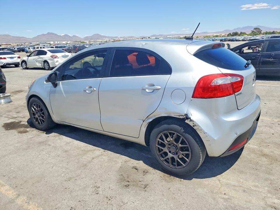 2013 Kia Rio VIN KNADM5A37D6295643 COPART salvage auction — REAR END, Nv - Salvage Title, sold $950 on 2026-07-07 (photo 2)
